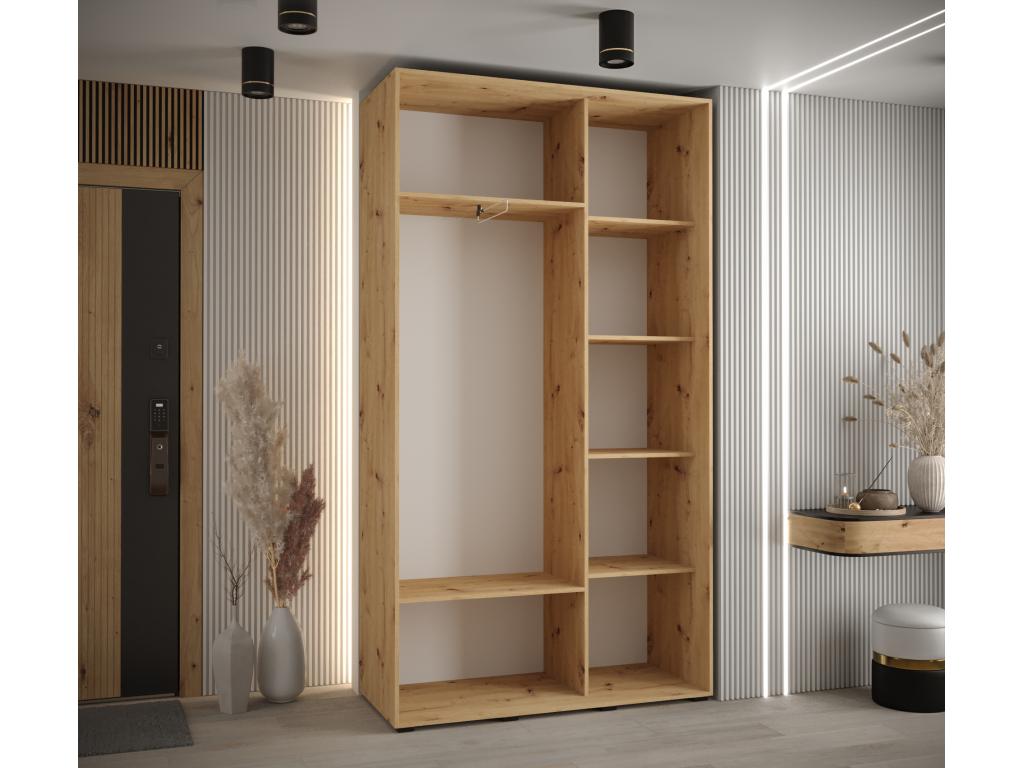 Black Wardrobe, 130 x 45 x 235.2 cm