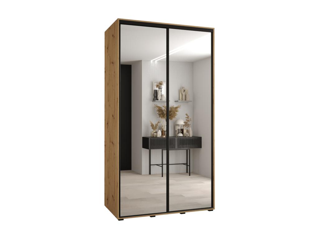 Black Wardrobe, 140 x 60 x 235.2 cm