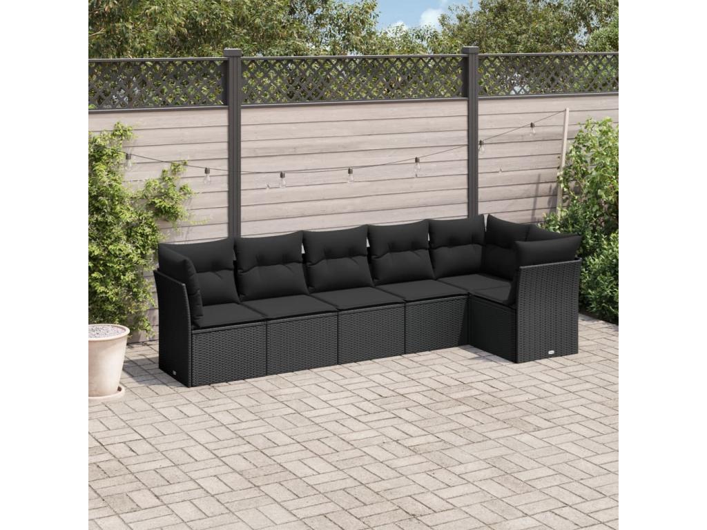 Black Woven Resin Wicker Outdoor Furniture Set - dlz1766580941670