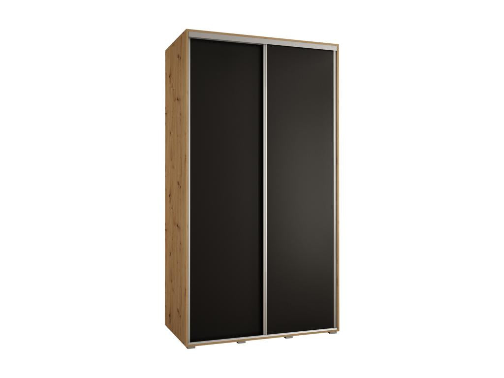 Black Wardrobe, 130 x 45 x 235.2 cm