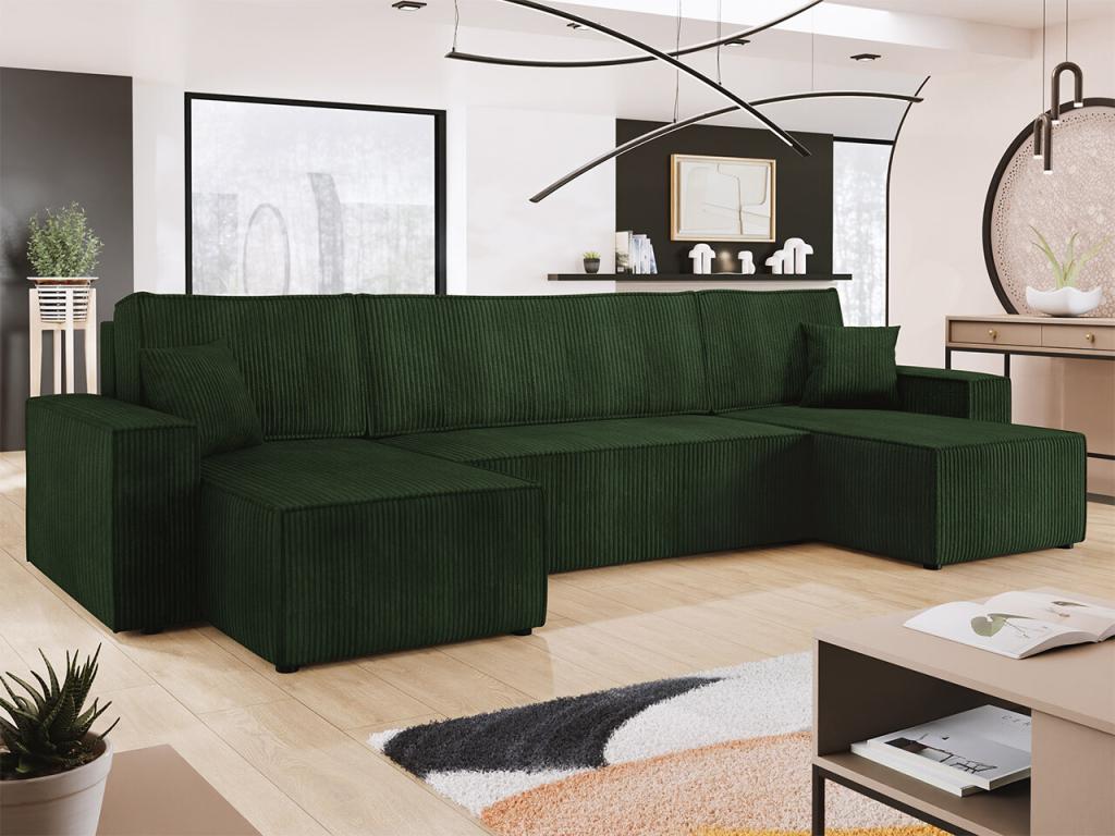 Green Sofa, 312 x 145 x 82 cm