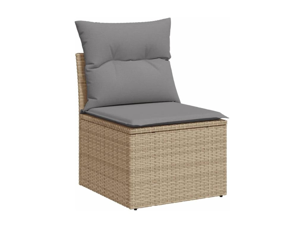 Beige Woven Resin Wicker Outdoor Furniture Set - dlz1766580988252