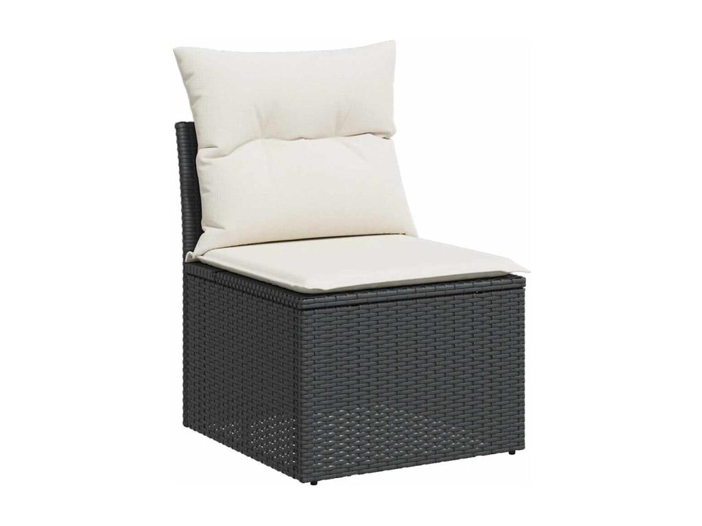 Black Woven Resin Wicker Outdoor Furniture Set - dlz1766580977609