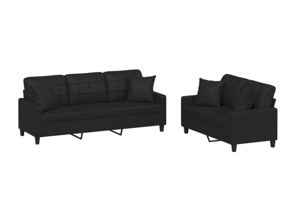 Black Faux Leather Home Furniture - dlz1766580799758
