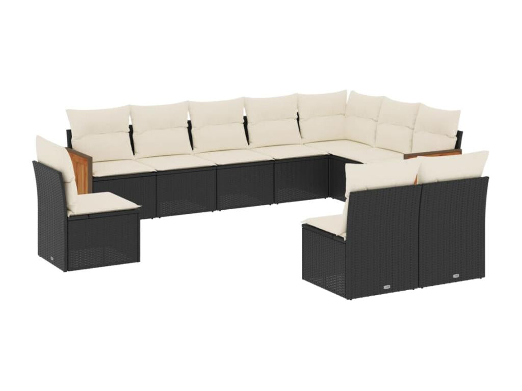 Black Woven Resin Wicker Outdoor Furniture Set - dlz1766580769571