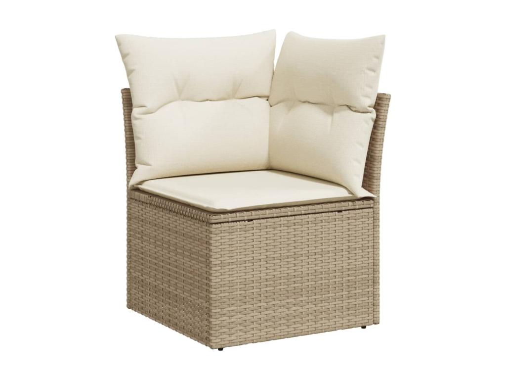 Beige Woven Resin Wicker Outdoor Furniture Set - dlz1766580883064