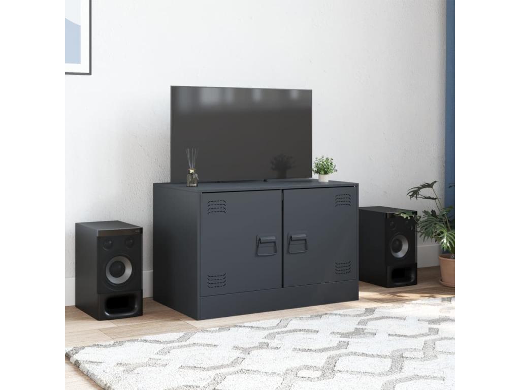 Anthracite TV Stand, 67 x 39 x 44 cm