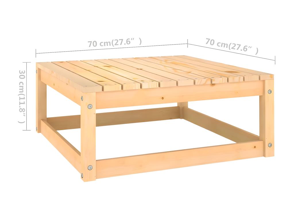 Anthracite Pine Wood Outdoor Furniture Set - dlz1766581020654