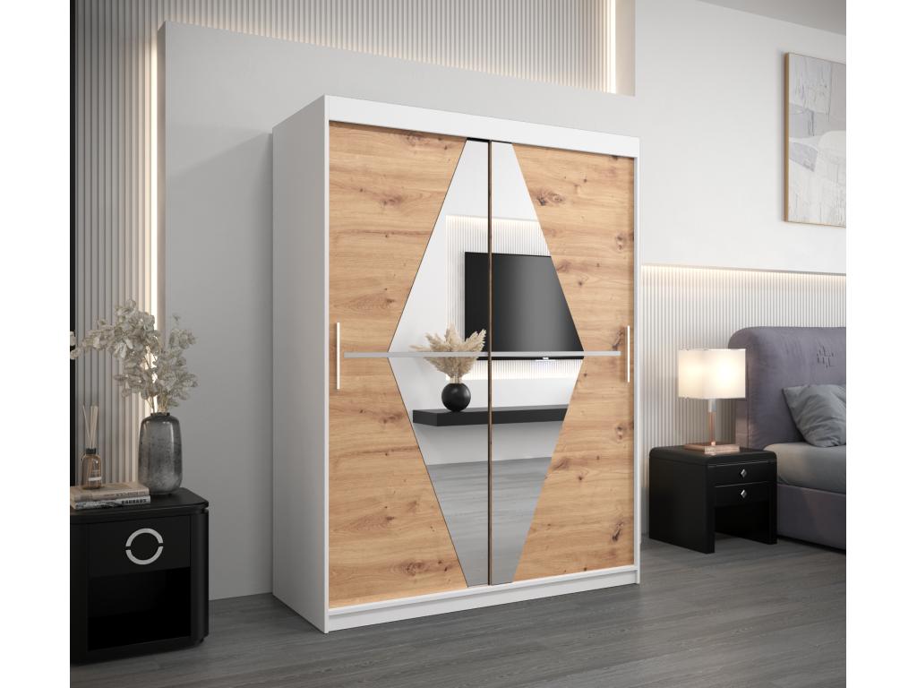 White Wardrobe, 150 x 62 x 200 cm - dlz1766580704702