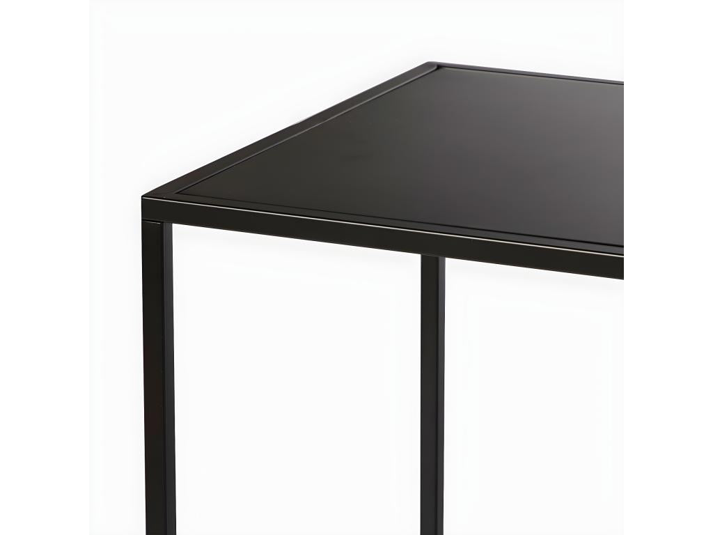 Black Metal Side Table, 45 x 53 cm