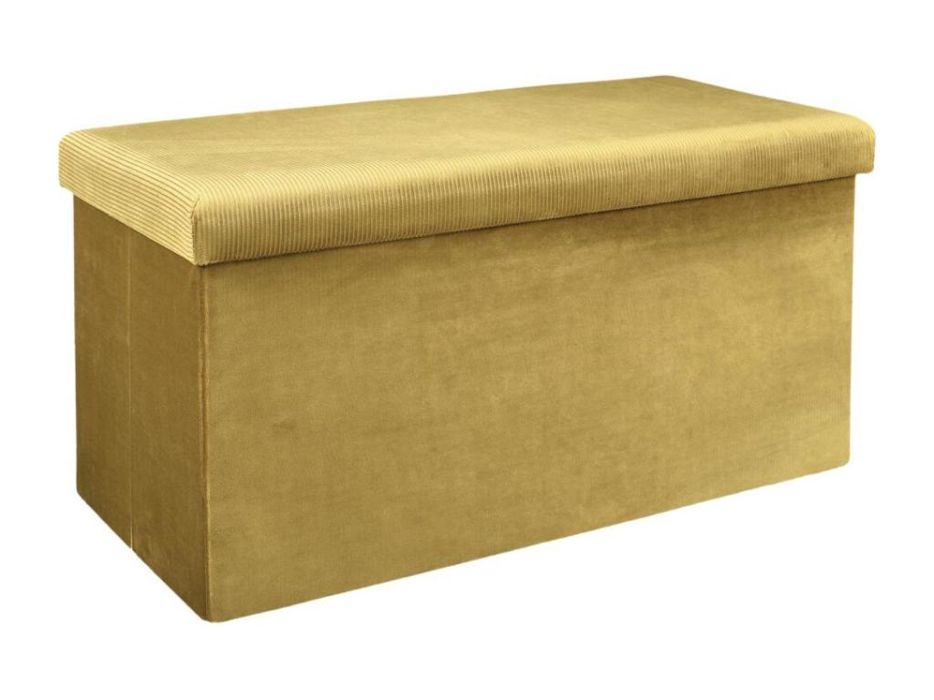 Yellow Velvet Bench