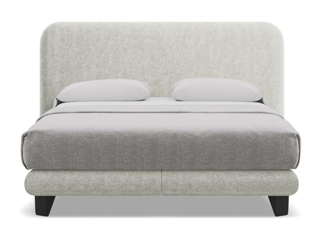 Beige Boucle Fabric Mattress, 160 x 200 cm