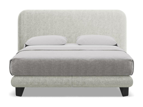 Beige Boucle Fabric Mattress, 160 x 200 cm