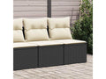 Black Woven Resin Wicker Outdoor Furniture Set