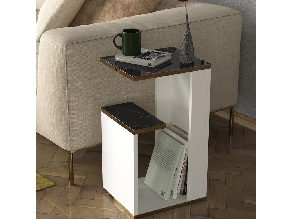 Black Side Table, 29.5 x 60 x 35 cm