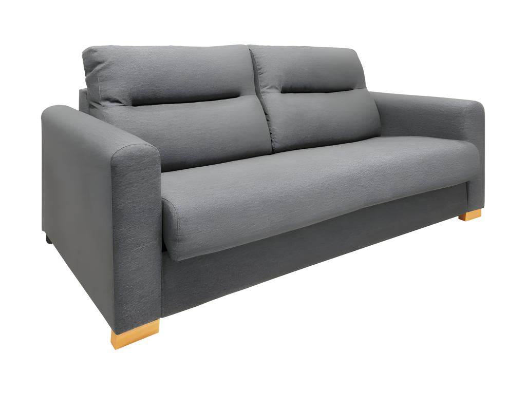 Gray Fabric Sofa Bed, 140 x 190 cm