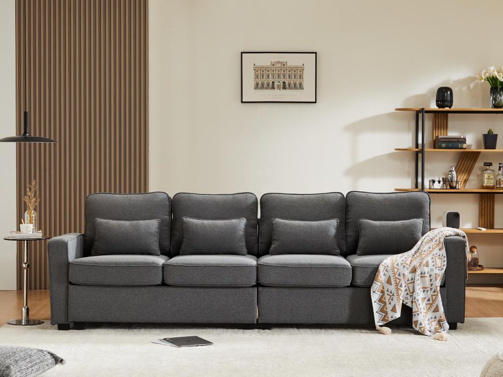 Gray Fabric Sofa