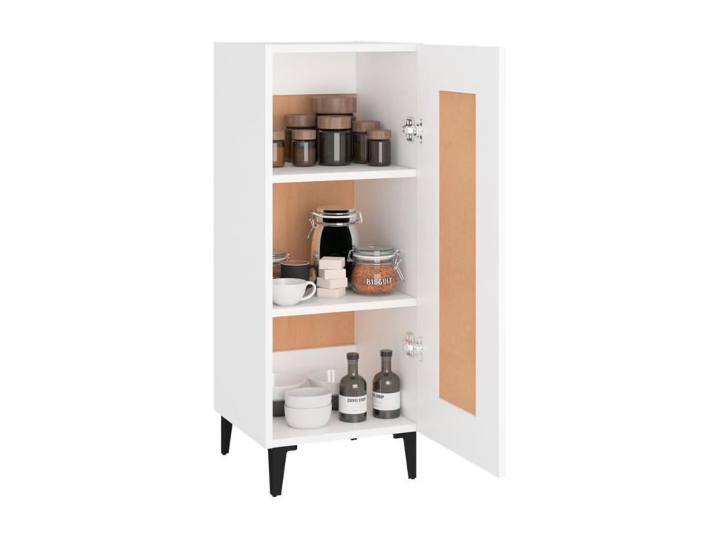 White Engineered Wood Sideboard, 34.5 x 34 x 90 cm