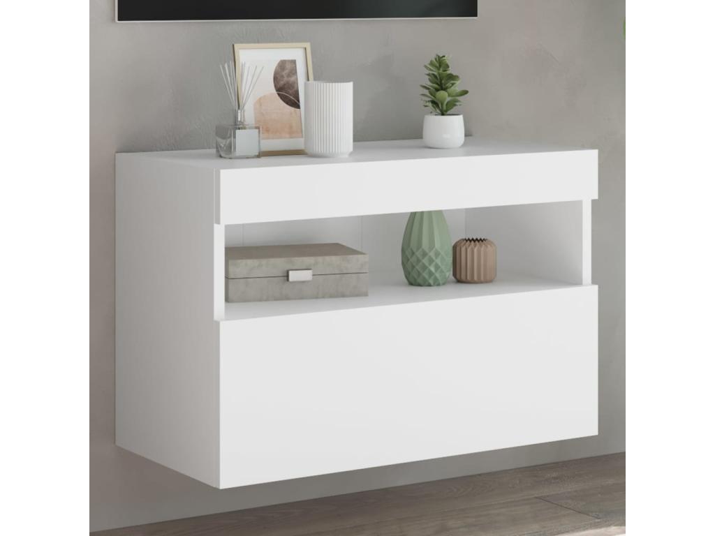 White TV Stand, 60 x 30 x 40 cm