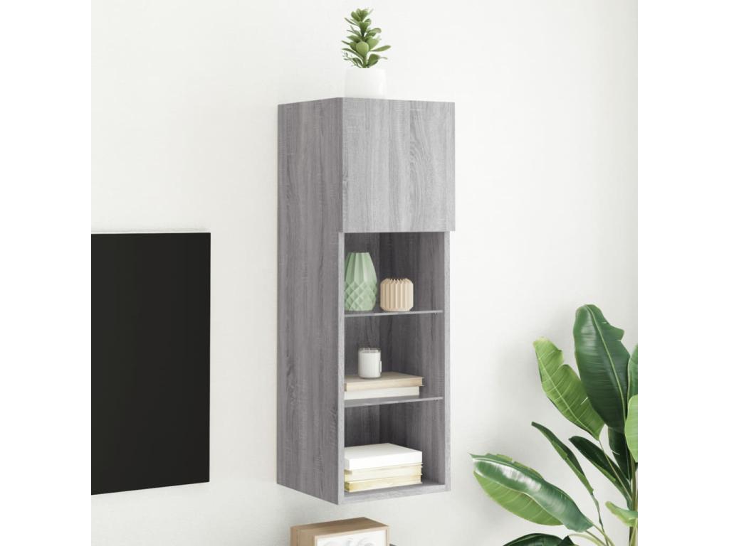 Gray TV Stand, 30.5 x 30 x 90 cm