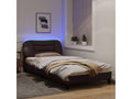 Brown Fabric Bed Frame, 100 x 200 cm