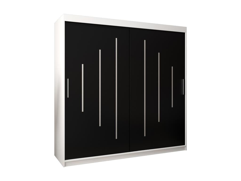 Black Wardrobe, 200 x 62 x 200 cm