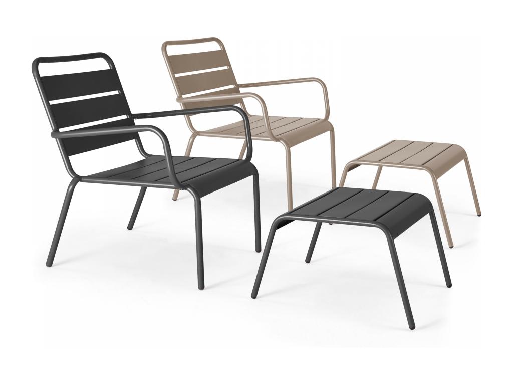 Gray Metal Accent Chair