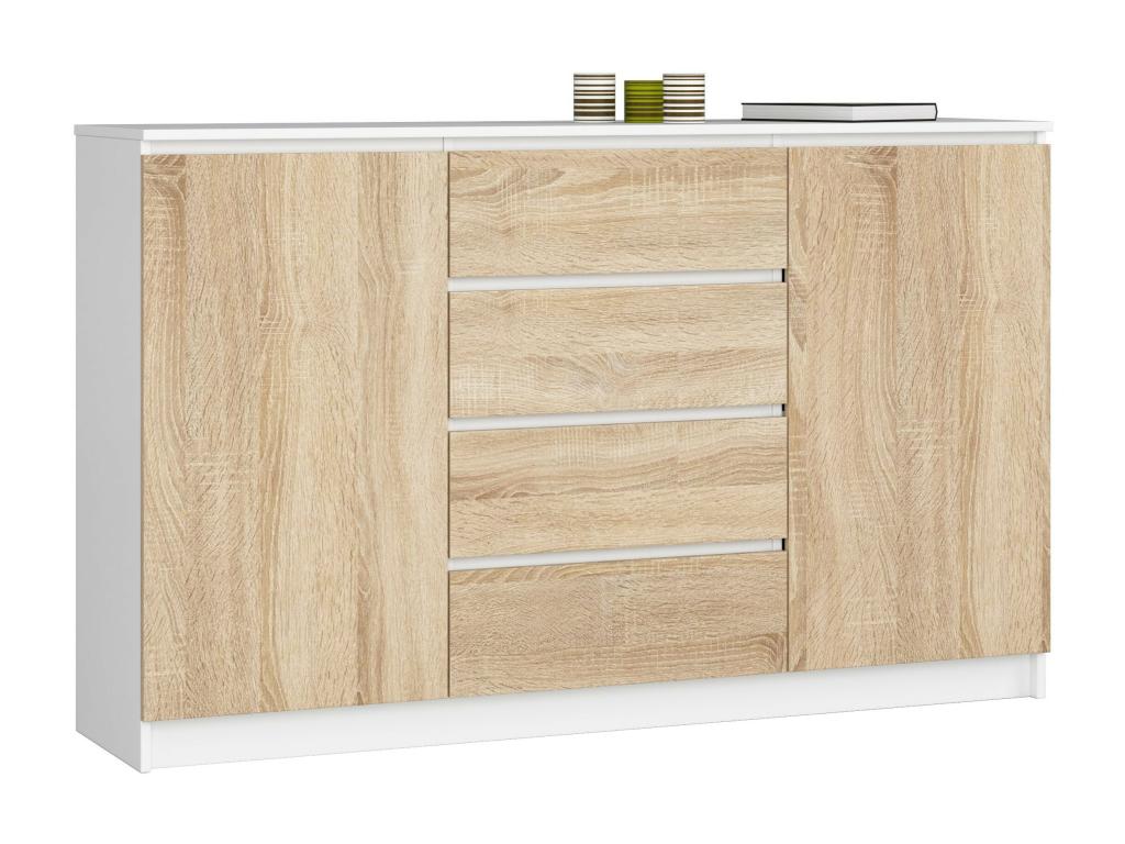White Oak Wood Dresser, 160 x 40 x 99 cm