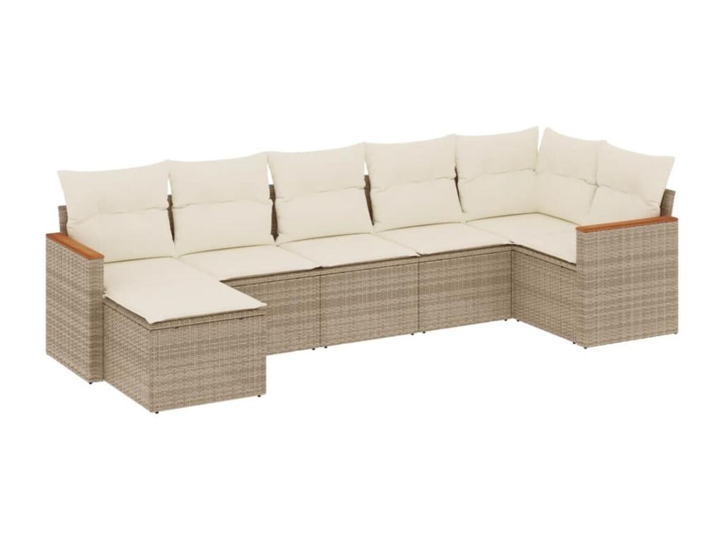 Beige Woven Resin Wicker Outdoor Furniture Set - dlz1766580726673
