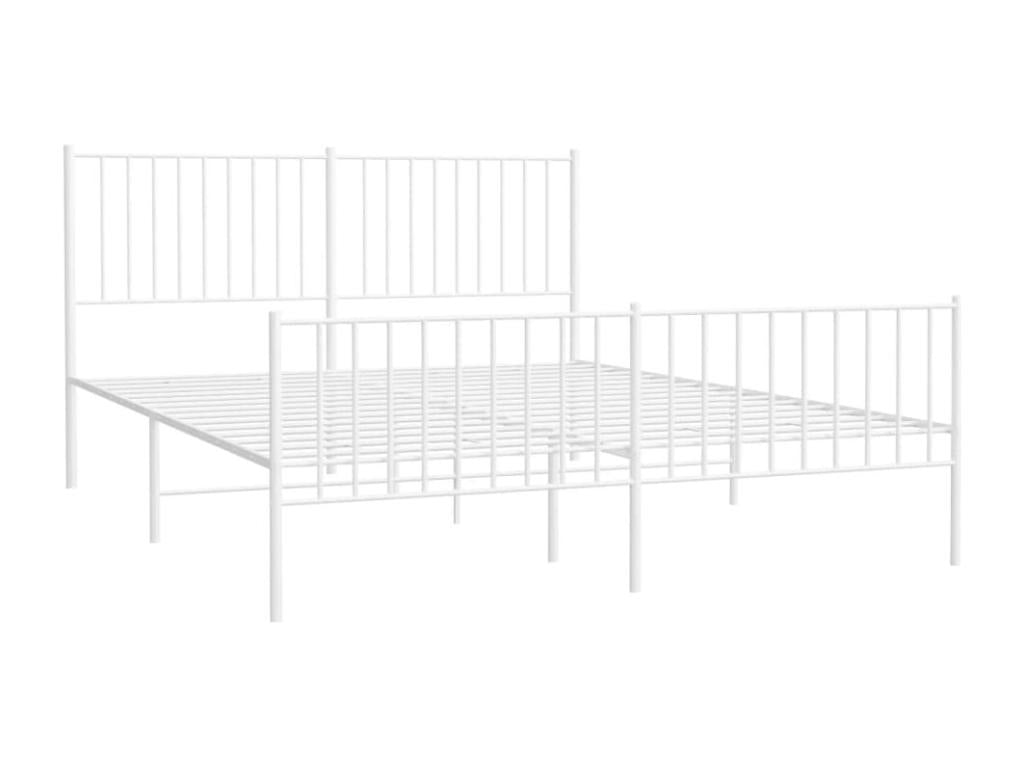 White Metal Bed Frame, 160 x 200 cm - dlz1766581003725