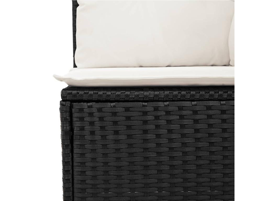 Black Woven Resin Wicker Outdoor Furniture Set - dlz1766580769571