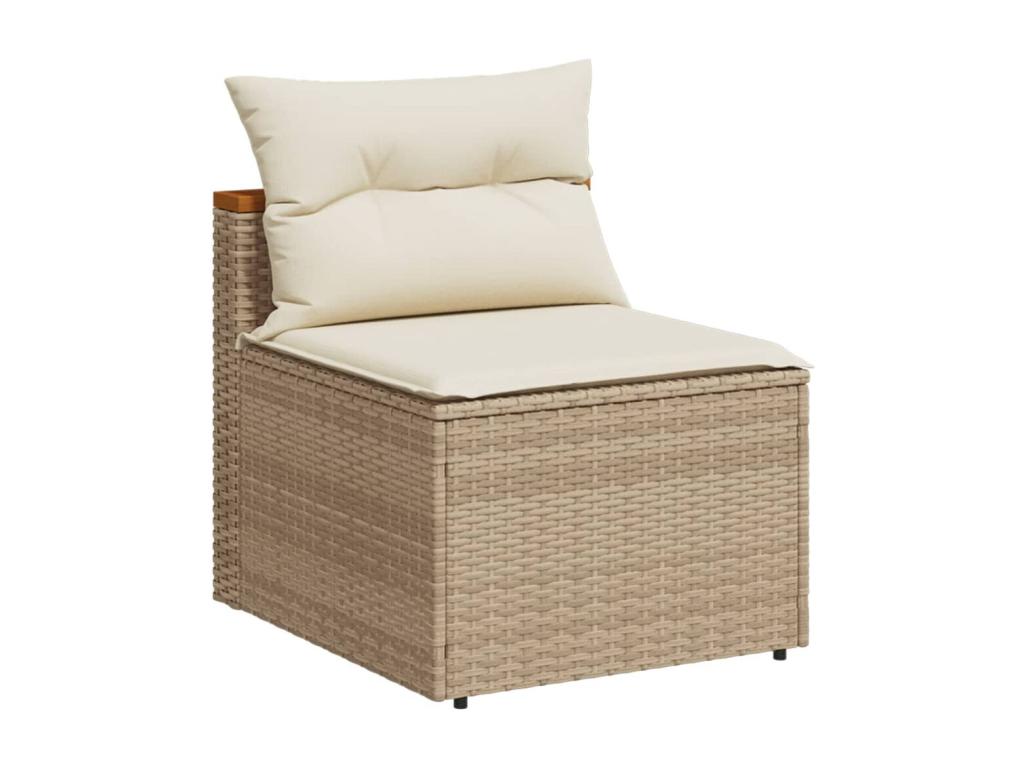 Beige Woven Resin Wicker Outdoor Furniture Set - dlz1766580744799