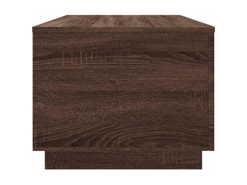 Brown Oak Wood Coffee Table, 90 x 50 x 40 cm