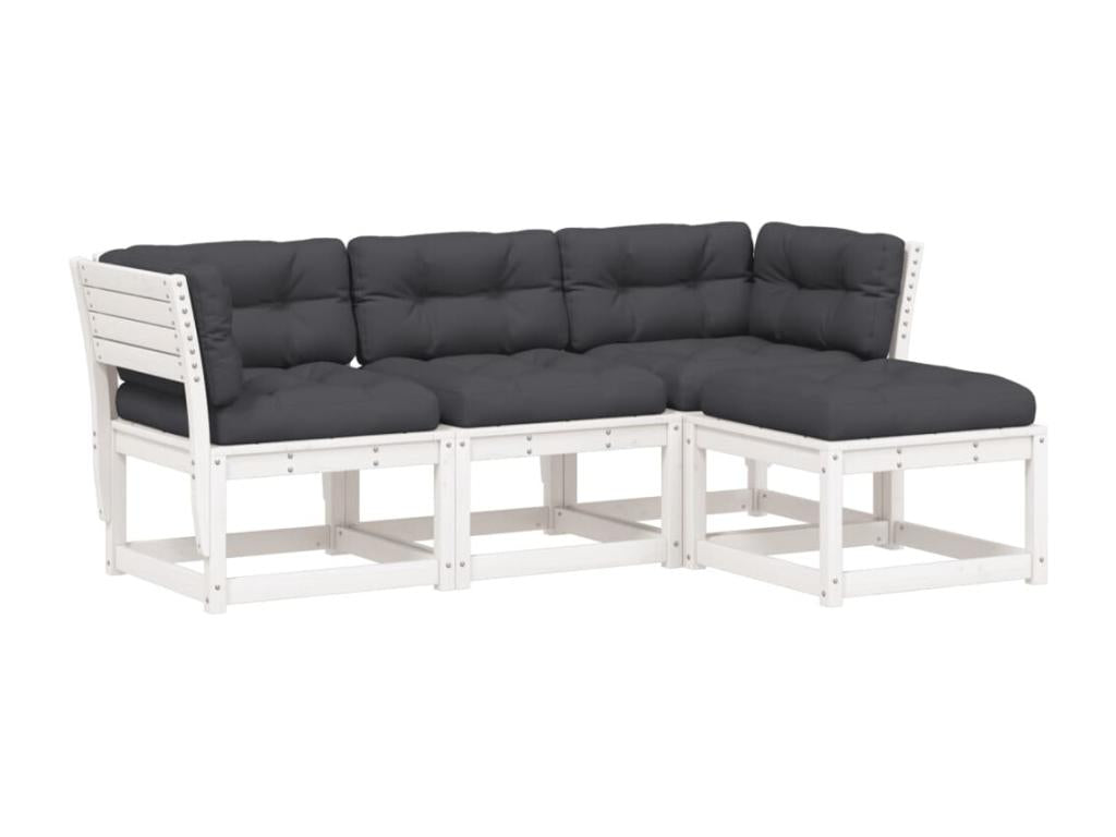 White Pine Wood Outdoor Furniture Set - dlz1766580914560