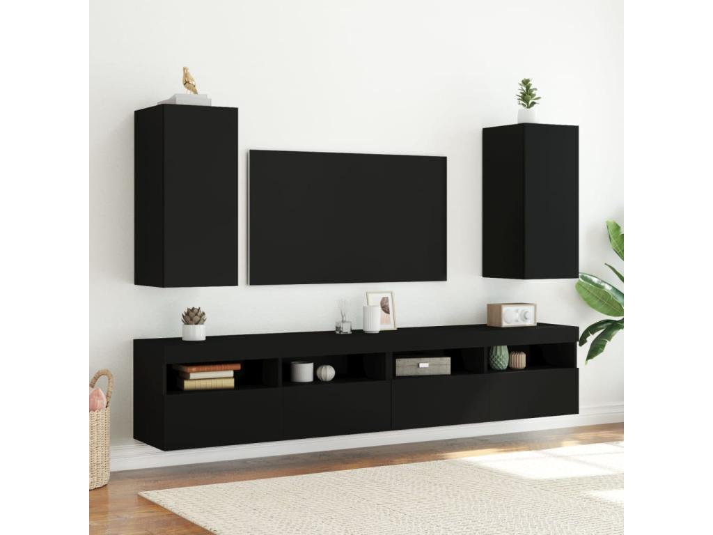 Black TV Stand, 30.5 x 35 x 70 cm