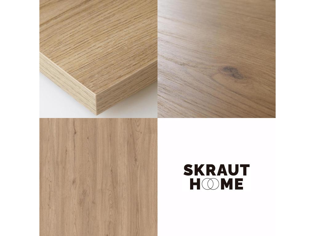 Natural Oak Wood Wardrobe, 120 x 35 x 145 cm