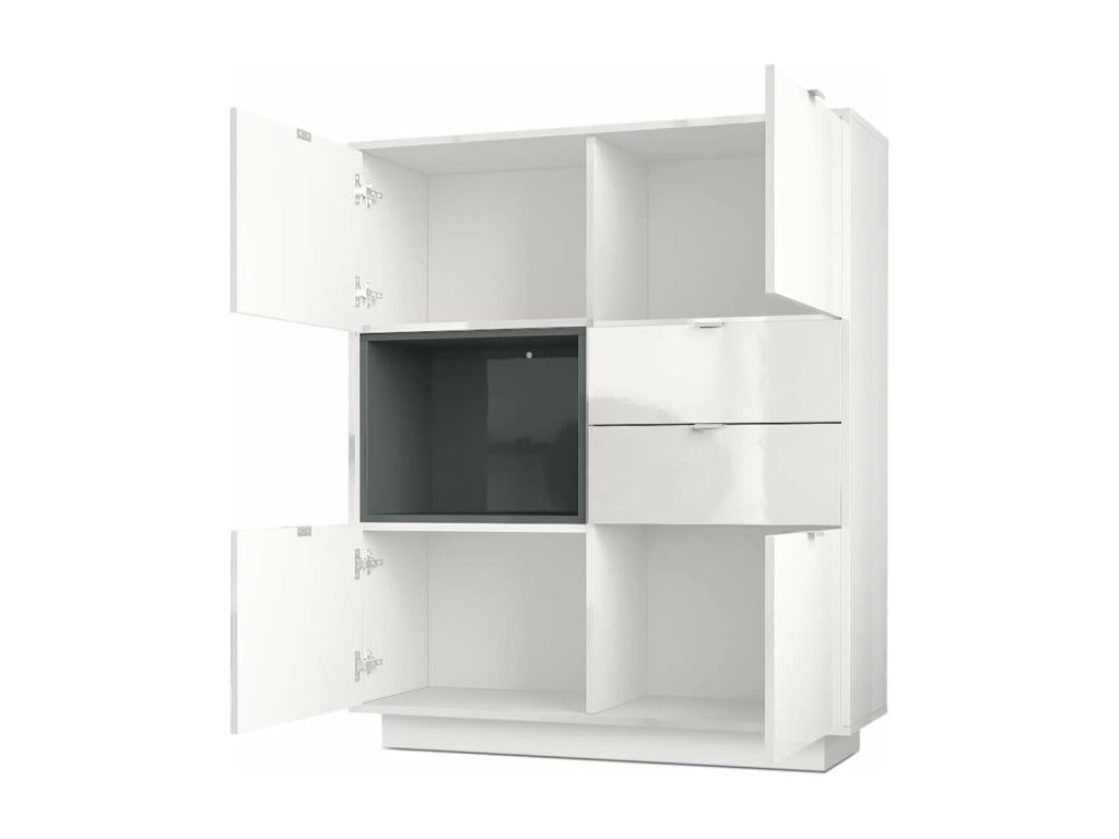 White Sideboard, 123 x 103 x 38 cm