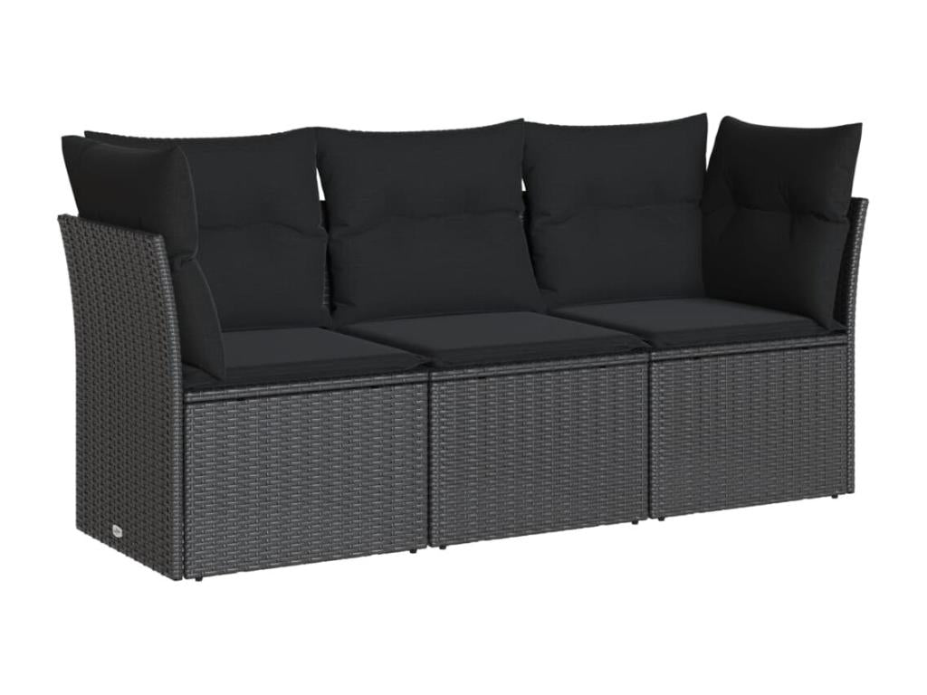 Black Woven Resin Wicker Outdoor Furniture Set - dlz1766580964533