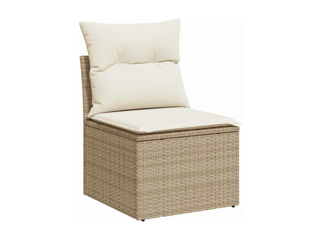Beige Woven Resin Wicker Outdoor Furniture Set - dlz1766581048953