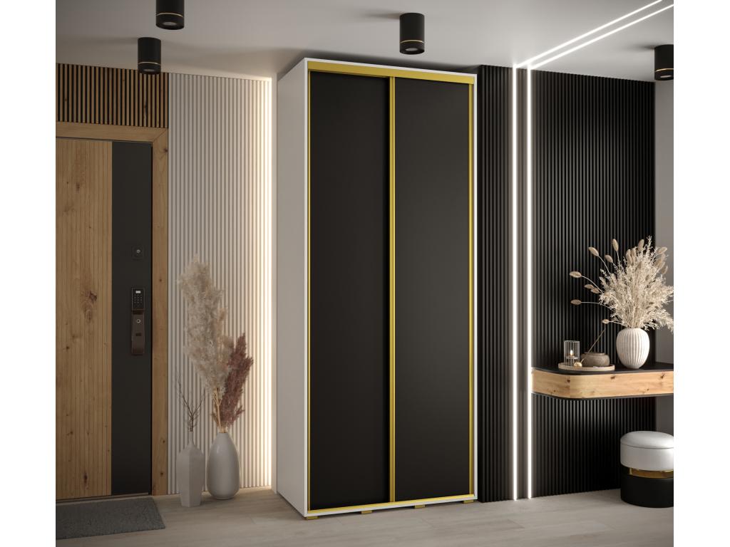 Black Wardrobe, 110 x 45 x 235.2 cm