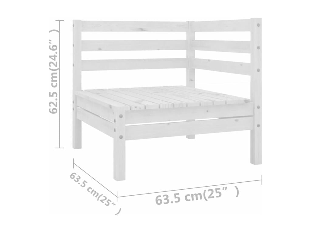 White Pine Wood Outdoor Furniture Set - dlz1766580878146
