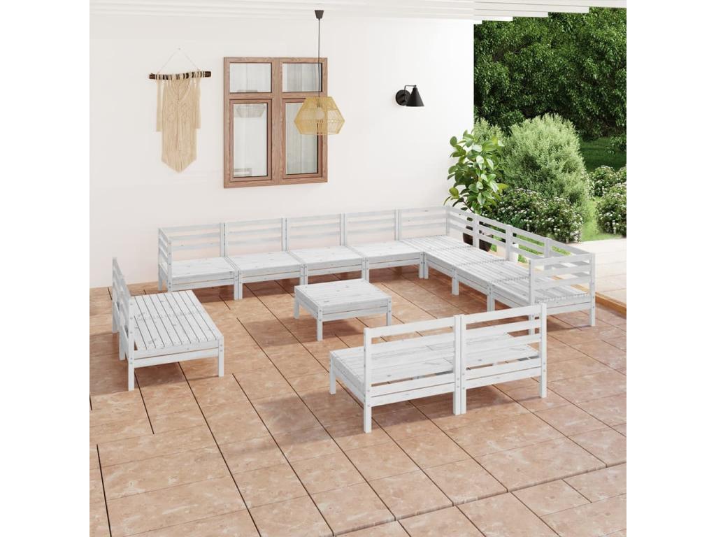 White Pine Wood Outdoor Furniture Set - dlz1766580878146