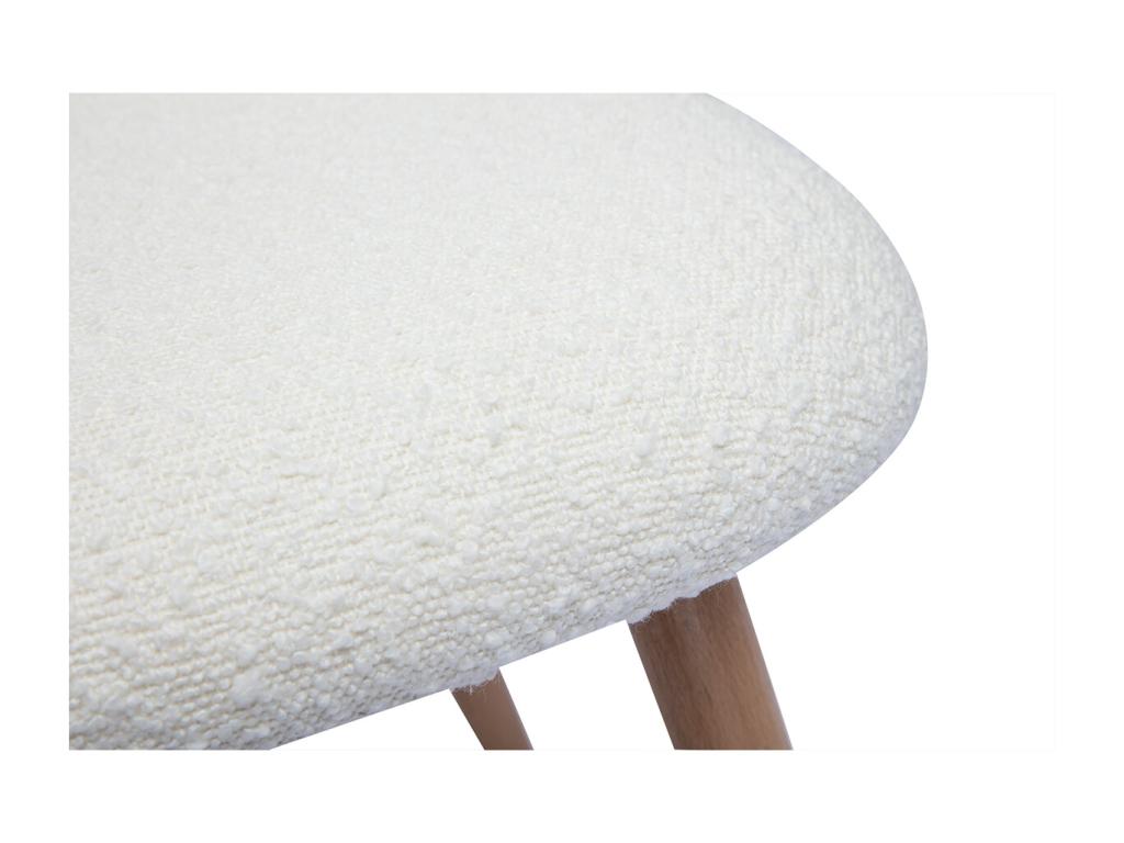 White Boucle Fabric Home Furniture - dlz1766580780598