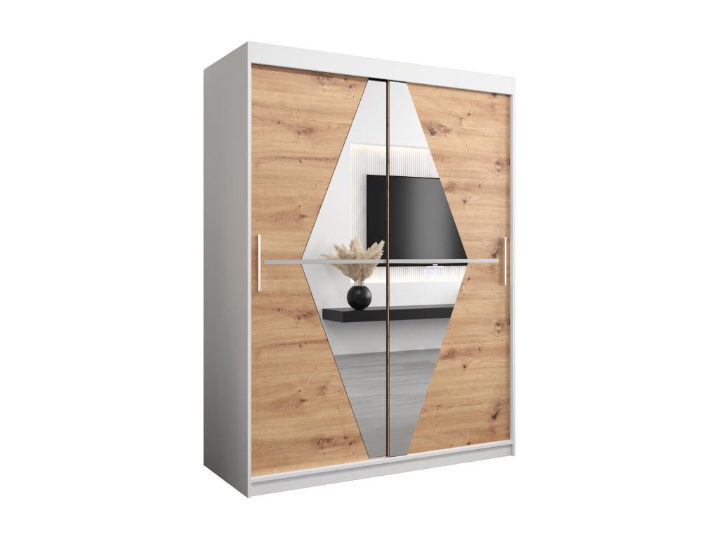 White Wardrobe, 150 x 62 x 200 cm - dlz1766580704702