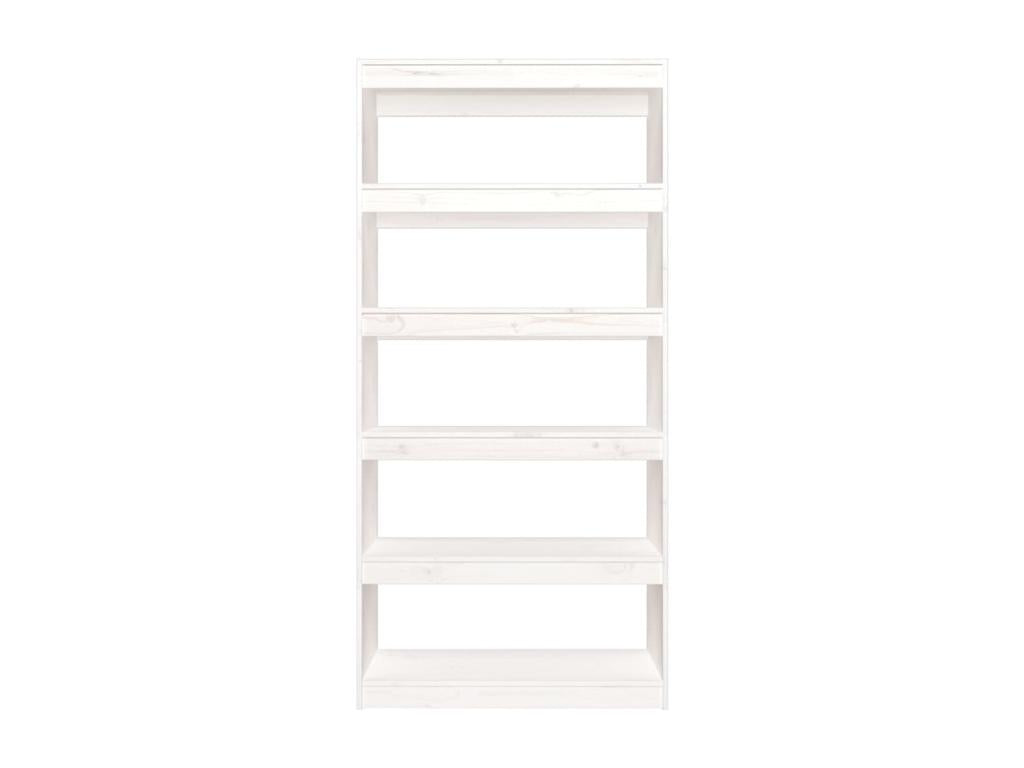 White Pine Wood Bookcase, 80 x 30 x 167.4 cm