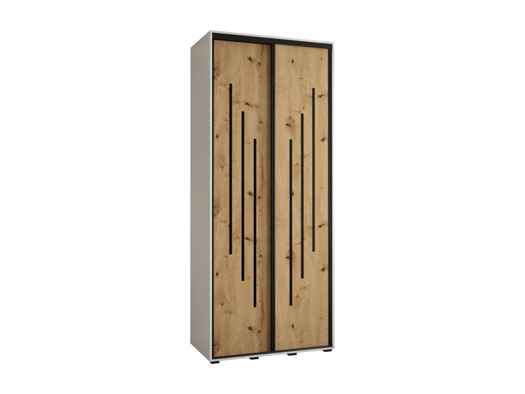 Black Wardrobe, 110 x 60 x 235.2 cm