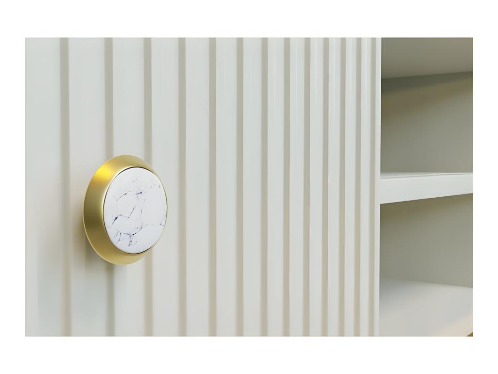 White TV Stand, 180 x 55 x 35 cm