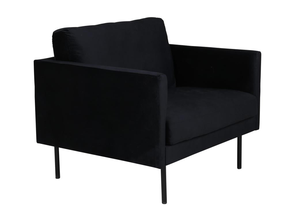 Black Accent Chair, 95 x 84 x 80 cm