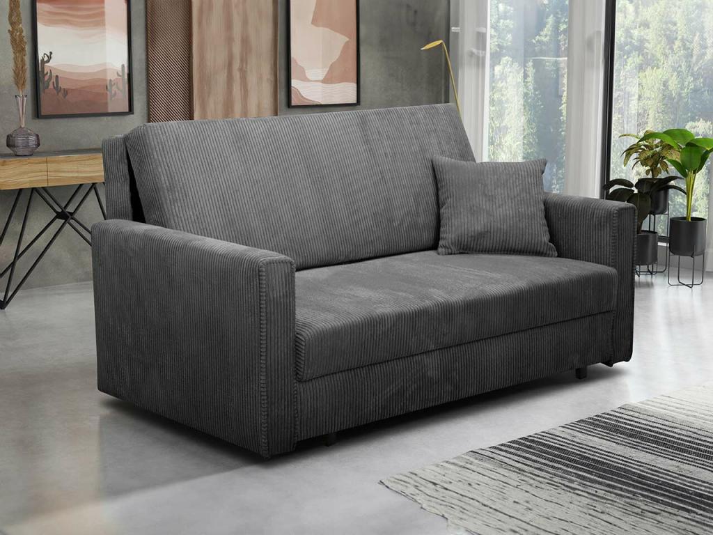 Gray Sofa Bed, 85 x 153 x 98 cm