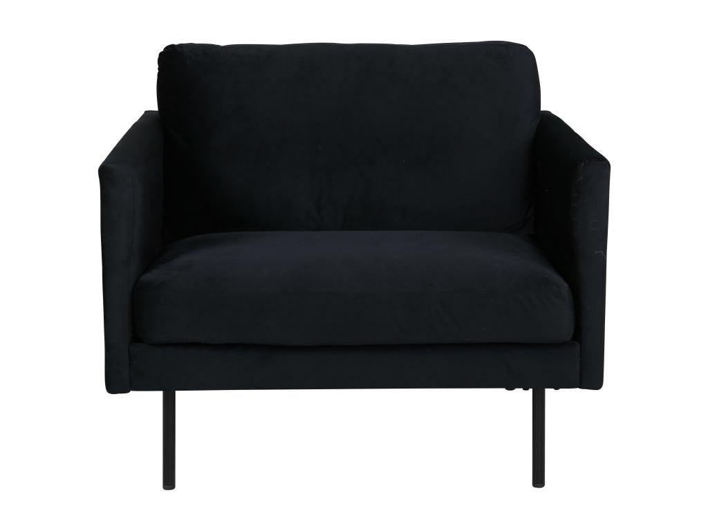 Black Accent Chair, 95 x 84 x 80 cm